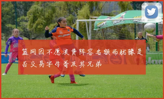 篮网因不愿浪费阵容名额而犹豫是否交易字母哥及其兄弟